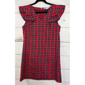 Draper James Red Plaid Mini Dress